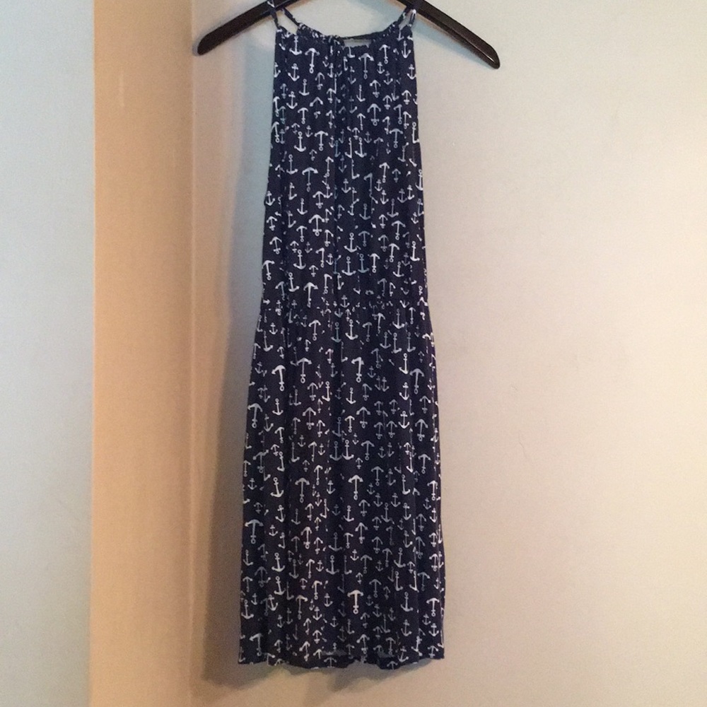 Old Navy, Blue & White Anchor Patterned Dress